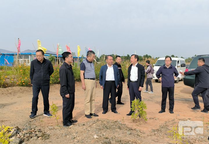 朝阳市废弃矿山复绿工作考察组赴公司项目现场考察
